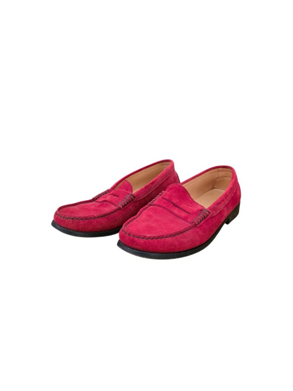 Tod's Red Suede Penny Loafers 5.5